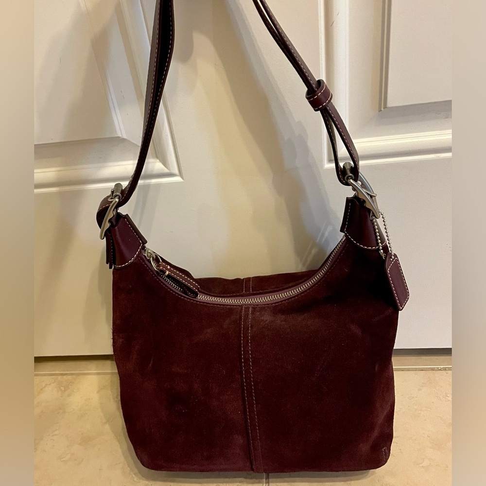 Coach suede purse